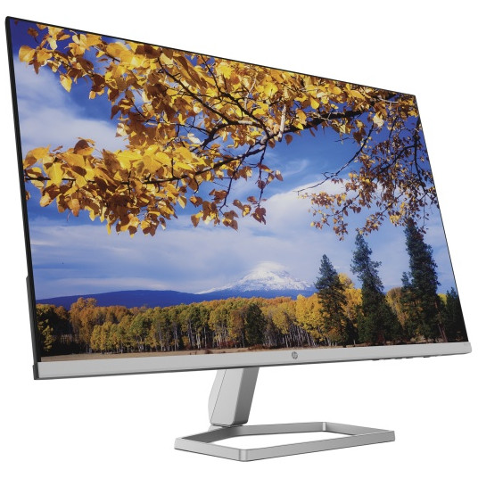 HP M27f monitors 27 collu (68,6 cm) IPS, FHD 1920 x 1080, 5 ms, 300 cd/m2, 75 Hz, melns/sudrabs