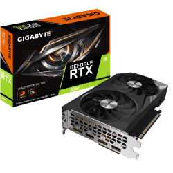 Grafikas karte|GIGABYTE|NVIDIA GeForce RTX 3060|12 GB|GDDR6|192 biti|PCIE 4.0 16x|Atmiņa 15000 MHz|GPU 1792 MHz|2xHDMI|2xDisplayPort|GV-N3060WF2OC-12GD