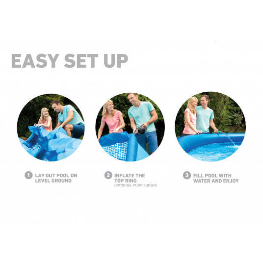 Baseins Intex Easy Set Pool 366x76 cm, ar filtru