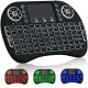 RoGer Q8 Wireless Mini Keyboard For PC / PS3 / XBOX 360 / Smart TV / Android + TouchPad Black (With RGB Backlight)