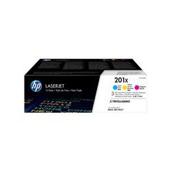 HP 201X 3-pack CMY oriģinālā tinte 2,3 tūkst