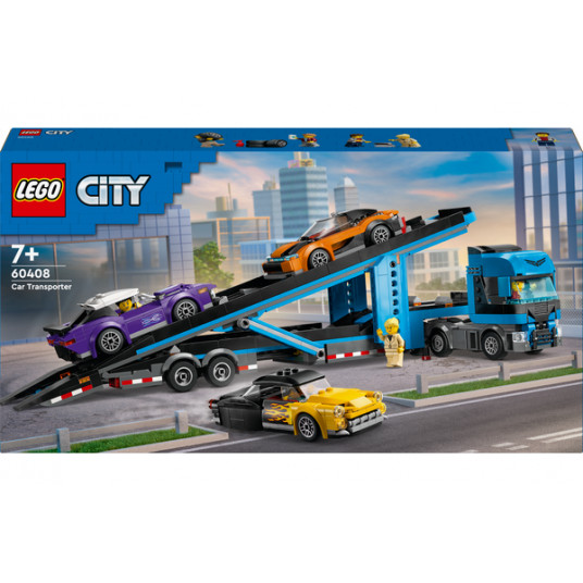 LEGO® 60408 City Auto transportētājs ar sporta automašīnām