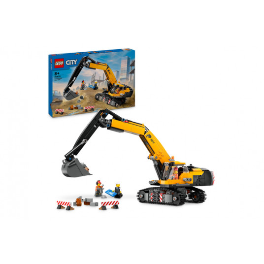 LEGO® 60420 City Yellow Celtniecības ekskavators