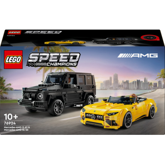 LEGO® 76924 Speed ​​​​Champions Automašīnas Mercedes-AMG G 63 un Mercedes-AMG SL 63