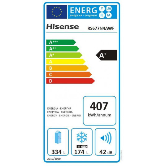 Ledusskapis HISENSE RS677N4AWF