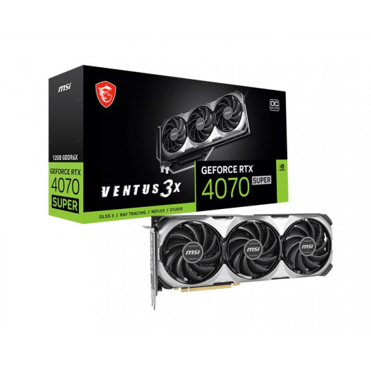 MSI GeForce RTX 4070 SUPER 12G VENTUS 3X OC - jauna versija 