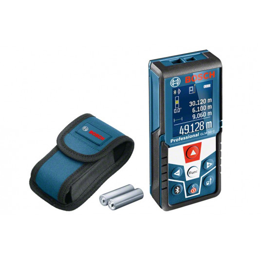 Bosch GLM 50 C Professional lāzera tālmērs Melns, Zils 50 m