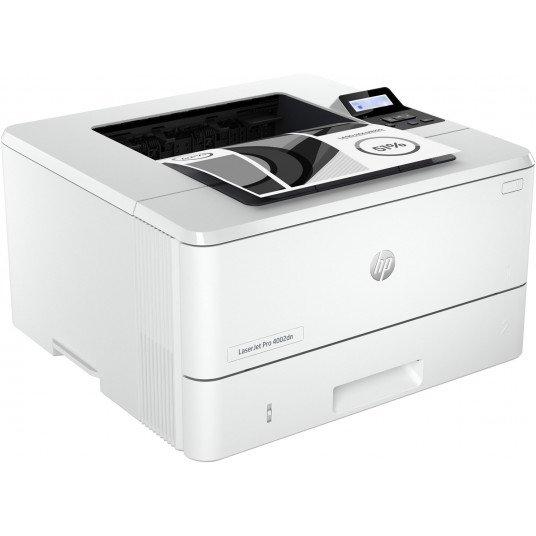 HP LaserJet Pro 4002dn printeris, melnbalts, printeris maziem un vidējiem uzņēmumiem, drukāšana, abpusēja drukāšana; ātra pirmās lappuses izdruka; energoefektīvs; kompakts izmērs; augsta drošība