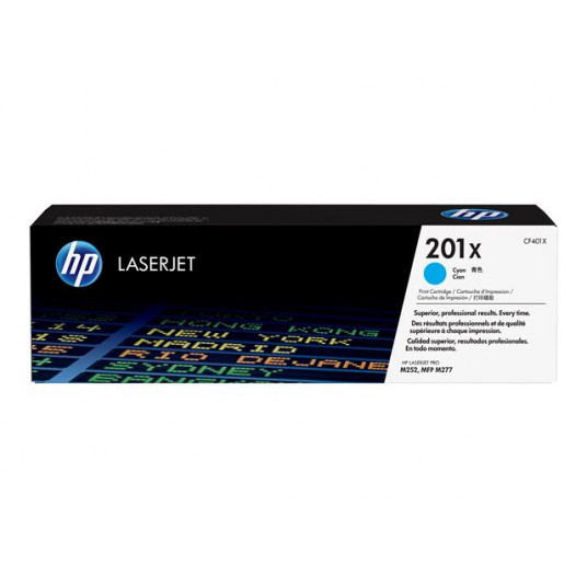 "HP Toner 201X CF401X Cyan bis zu 2.300 Seiten"