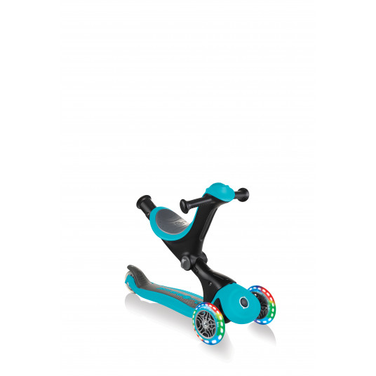 GLOBBER skrejritenis Go Up Deluxe Lights, zils, 646-105