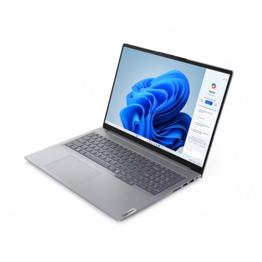 Portatīvais dators Lenovo ThinkBook 16 G7 IML, AI-Powered Gaming PC, 16 WUXGA, Intel Core Ultra 7, RAM 16GB, 512GB SSD, Intel Arc Graphics, Windows 11 Pro, Arctic Grey 21MS005JM