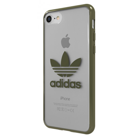 Adidas Clear Case Silicone Case for Apple iPhone 7 / 8 Transparent - Green (EU Blister)
