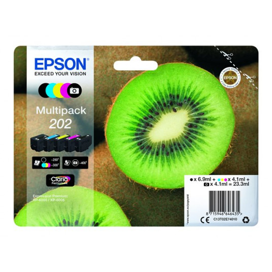 EPSON daudzpaku 5 krāsu iepakojums 202 Kiwi