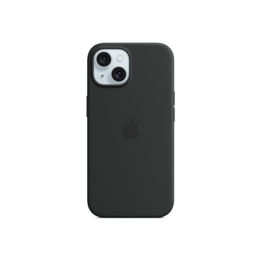 Telefona vāciņš Apple iPhone 15 Silicone Case with MagSafe Black