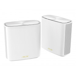 Asus AX5400 Dual-Band Mesh WiFi 6 System ZenWiFi XD6S (2-Pack) 802.11ax, 574+4804 Mbit/s, 10/100/1000 Mbit/s, Ethernet LAN (RJ-45) porti 4, MU-MiMO Jā, Nav mobilās platjoslas, Antenas tips Iekšējais, Balts