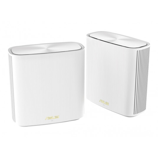 Asus AX5400 Dual-Band Mesh WiFi 6 System ZenWiFi XD6S (2-Pack) 802.11ax, 574+4804 Mbit/s, 10/100/1000 Mbit/s, Ethernet LAN (RJ-45) porti 4, MU-MiMO Jā, Nav mobilās platjoslas, Antenas tips Iekšējais, Balts