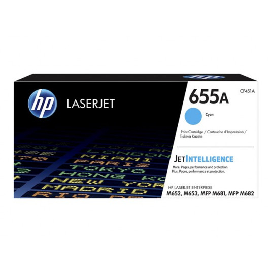 HP 655A LaserJet tonera kasetne zilā krāsā