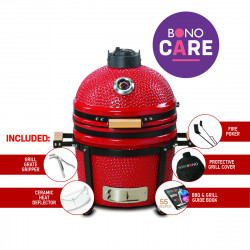Grils Kamado Bono Minimo Red 40 cm  + DĀVANA