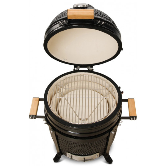 Grils Kamado Bono Minimo melns 40 cm + DĀVANA