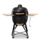 Grils Kamado Bono Grande Limited melns 64 cm + DĀVANA
