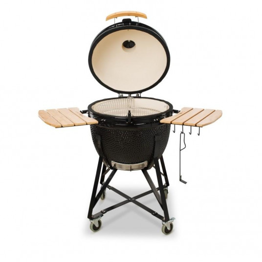 Grils Kamado Bono Grande Limited melns 64 cm + DĀVANA