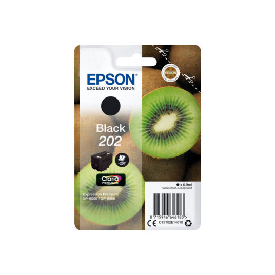 EPSON vienpakete melnā 202 Kiwi