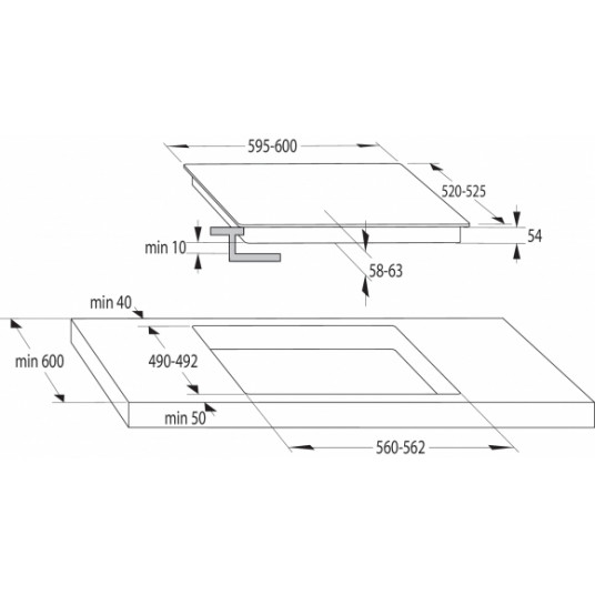 Indukcijas plīts Gorenje GI6421BSC