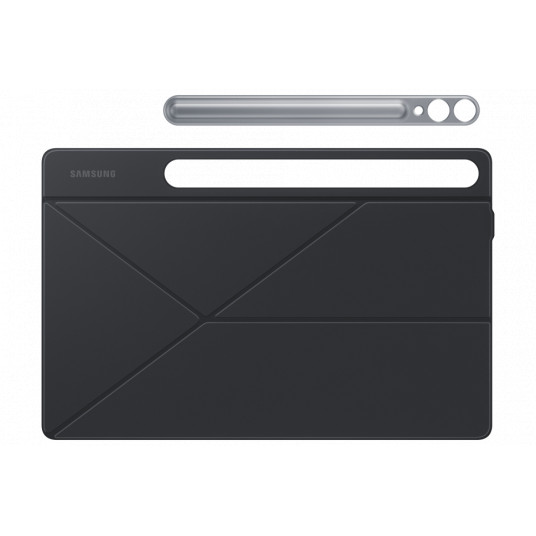 Planšetdatora futrālis Samsung Galaxy Tab S9+ / S9 FE+ Smart Book Cover Black