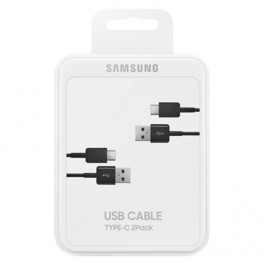 Kabelis Samsung Type C Cable 2 pcs Black