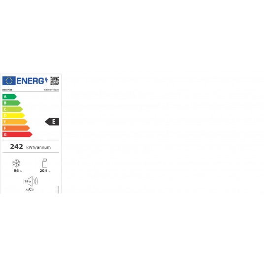 Ledusskapis HISENSE RB390N4BC20