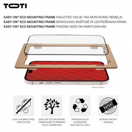 Ekrāna aizsargs Toti Premium Glass piemērots Galaxy S24 Ultra