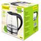 Feel-Maestro MR062 elektriskā tējkanna 1,2 L melna, caurspīdīga 1630 W