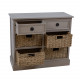 Skapis ar grozu atvilktnēm KENT 76x33xH66cm