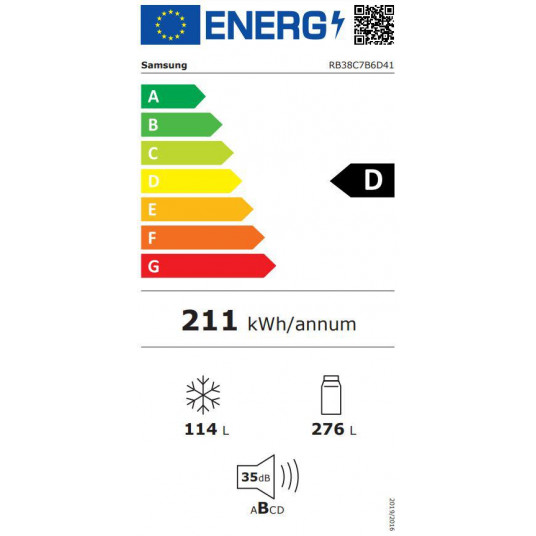 Ledusskapis Samsung RB38C7B6D41/EF + papildus atlaide