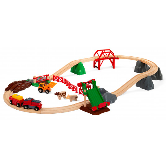BRIO vilcienu komplekts Dzīvnieku Ferma, 33984