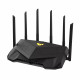 Asus Wireless Wifi 6 Dual Band Gaming Router TUF-AX6000 802.11ax, 1148+4804 Mbit/s, 10/100/1000 Mbit/s, Ethernet LAN (RJ-45) porti 5, Antenas veids Ārējā