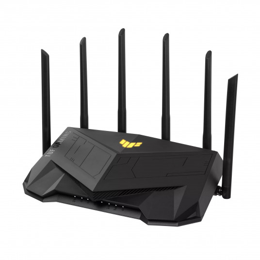 Asus Wireless Wifi 6 Dual Band Gaming Router TUF-AX6000 802.11ax, 1148+4804 Mbit/s, 10/100/1000 Mbit/s, Ethernet LAN (RJ-45) porti 5, Antenas veids Ārējā