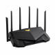 Asus Wireless Wifi 6 Dual Band Gaming Router TUF-AX6000 802.11ax, 1148+4804 Mbit/s, 10/100/1000 Mbit/s, Ethernet LAN (RJ-45) porti 5, Antenas veids Ārējā