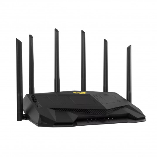 Asus Wireless Wifi 6 Dual Band Gaming Router TUF-AX6000 802.11ax, 1148+4804 Mbit/s, 10/100/1000 Mbit/s, Ethernet LAN (RJ-45) porti 5, Antenas veids Ārējā