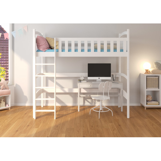 Mansarda divstāvu gulta ar matraci MIAGO 180x80