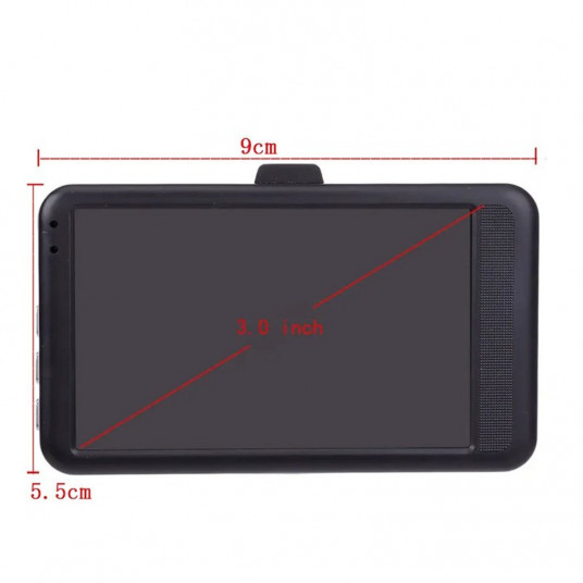 RoGer DVR2 Auto video reģistrators / Full HD / 170' / G-sensors / LCD 3''