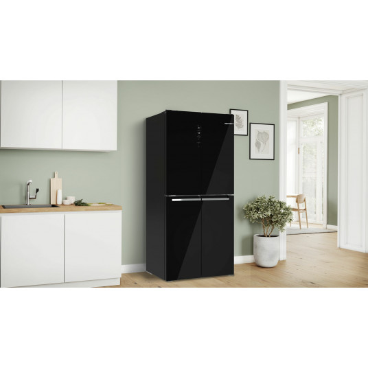 Bosch Serie 4 KMC85LBEA divvietīgais ledusskapis ar saldētavu 547 L E Black