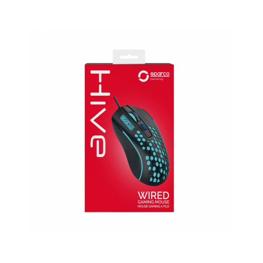 Pele Sparco Hive Gaming Mouse Black