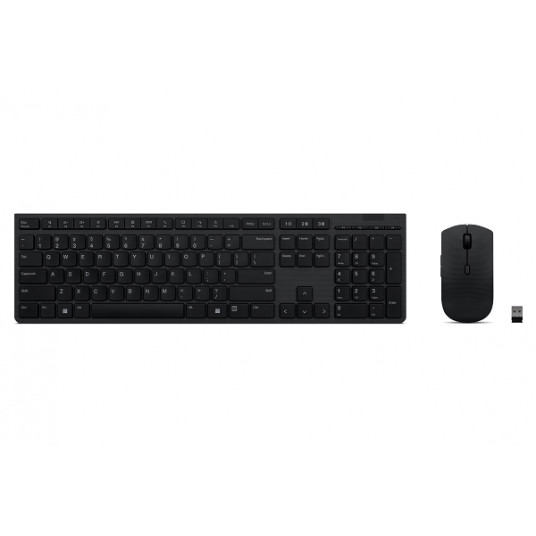 Lenovo Professional bezvadu uzlādējama tastatūra un pele Combo Nordic Grey