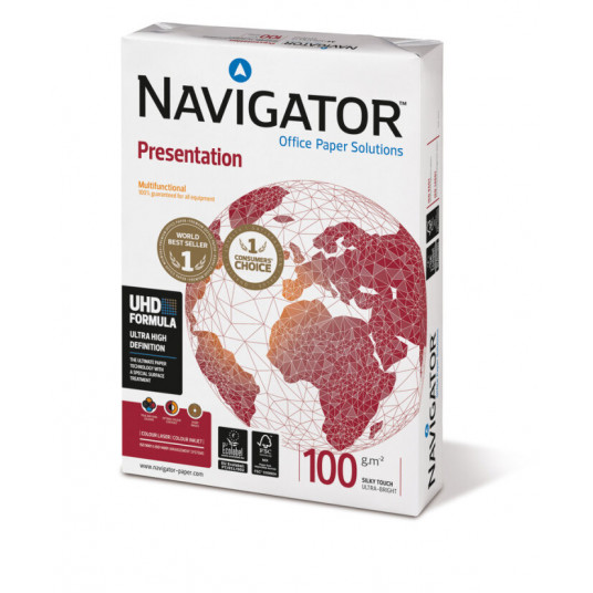 Biroja papīrs NAVIGATORS PREZENTĀCIJA, A4, 100 g/m2, 500 loksnes, pak.