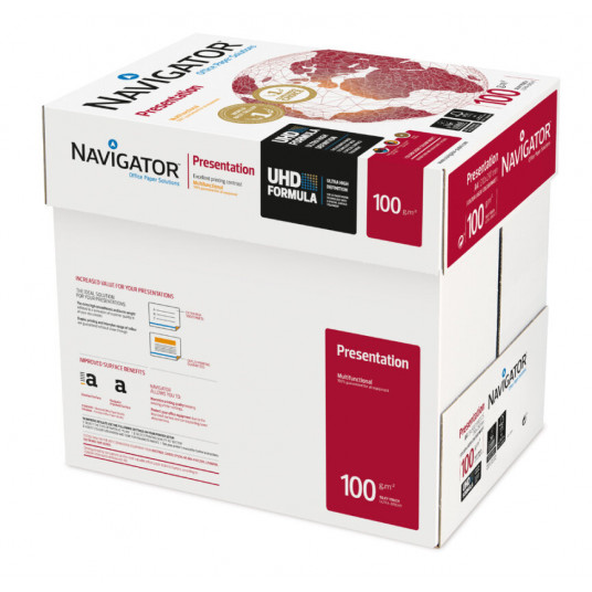 Biroja papīrs NAVIGATORS PREZENTĀCIJA, A4, 100 g/m2, 500 loksnes, pak.