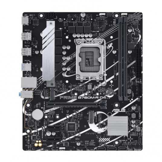 Pamatplate|US|Intel B760 Express|LGA1700|Micro-ATX|Atmiņas DDR4|Atmiņas slots 2|2xPCI-Express 4.0 1x|1xPCI-Express 4.0 16x|2xM.2|1x15pin D-sub|1xHDMI|4xUSB 2.0|4xUSB 3.2|1xOptical S/PDIF|3xAudio ports|PRIMEB760M-RD4