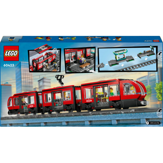 LEGO® 60423 City PILSĒTAS TRAMVAJS UN STACIJA