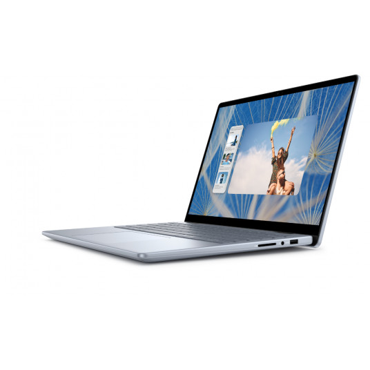 Inspiron 14 2in1 | Ice Blue | 14 " | WVA | Skārienjūtīgais ekrāns | FHD+ | 1920 x 1200 pikseļi | Intel Core 5 | 120U | 8 GB | 8 GB | SSD 512 GB | Intel Graphics | Windows 11 Pro | 802.11ax | Tastatūras valoda angļu | Tastatūras apgaismojums | Garantija 36