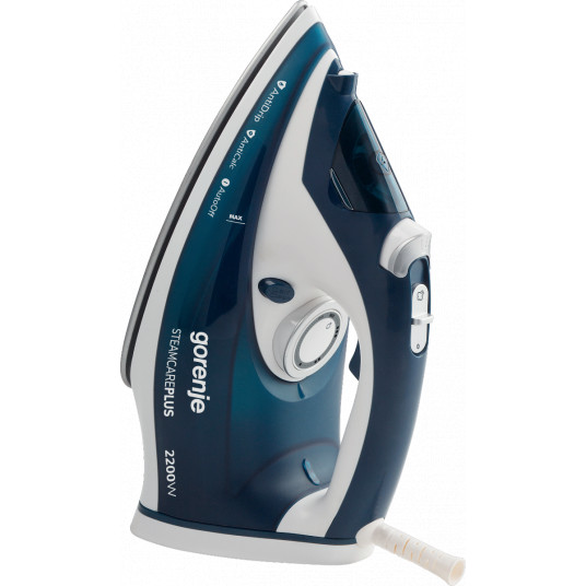 Gorenje Steam Iron SIH2200TQC Steam Iron, 2200 W, Water tank capacity 300 ml, Continuous steam 30 g/min, Blue/White